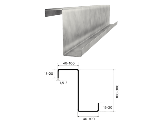 Profile – Z reinforced, photo 1
